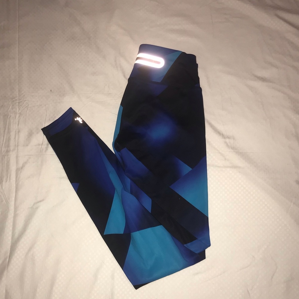 Blue Patterned Athleta Legging